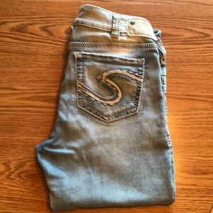 SILVER JEANS WOMEN’S SKINNY JOGA JEANS, SIZE 32